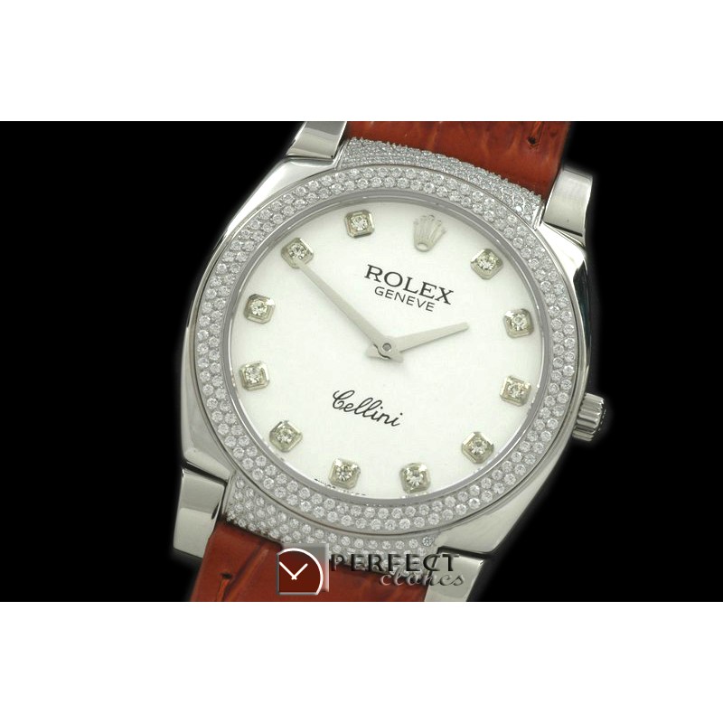 RLCL00111DX Ladies Cellini SS/LE/Diam White Diam Swiss Quartz