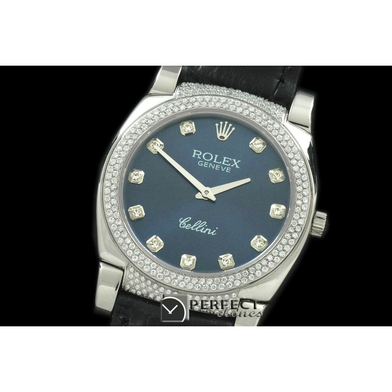 RLCL00118DX Ladies Cellini SS/LE/Diam Blue Diam Swiss Quartz