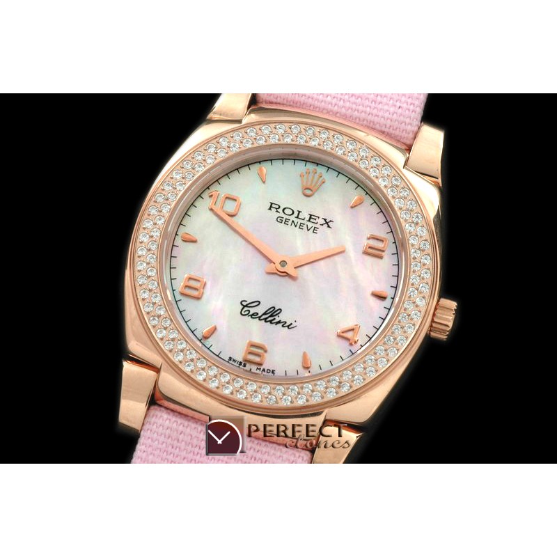 RLCL00323D Ladies Cellini RG/LE/Diam MOP White Num Swiss Quartz