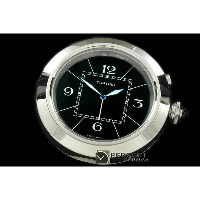 CAR-ALM-1022 Seatimer Style SS Black Alarm Clock with Boxset