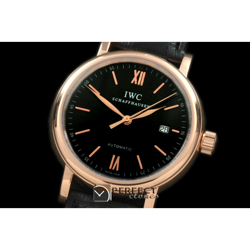 IWPT01027 Portofino Automatic RG/LE Black Asia 2824