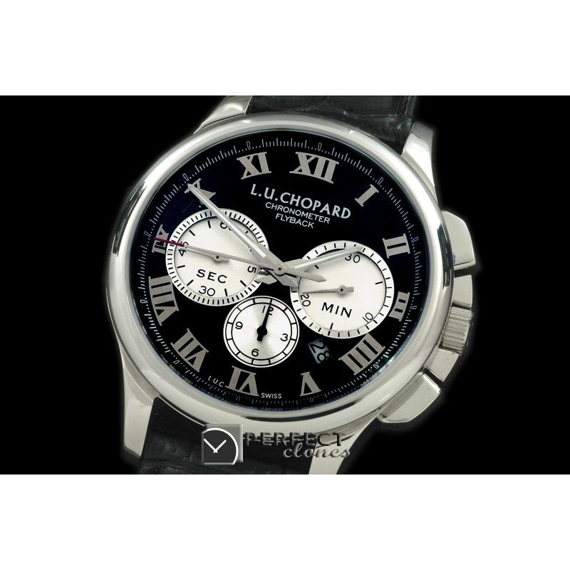 CPLUC10032 LUC Chronograph SS/LE Black Asia 2813