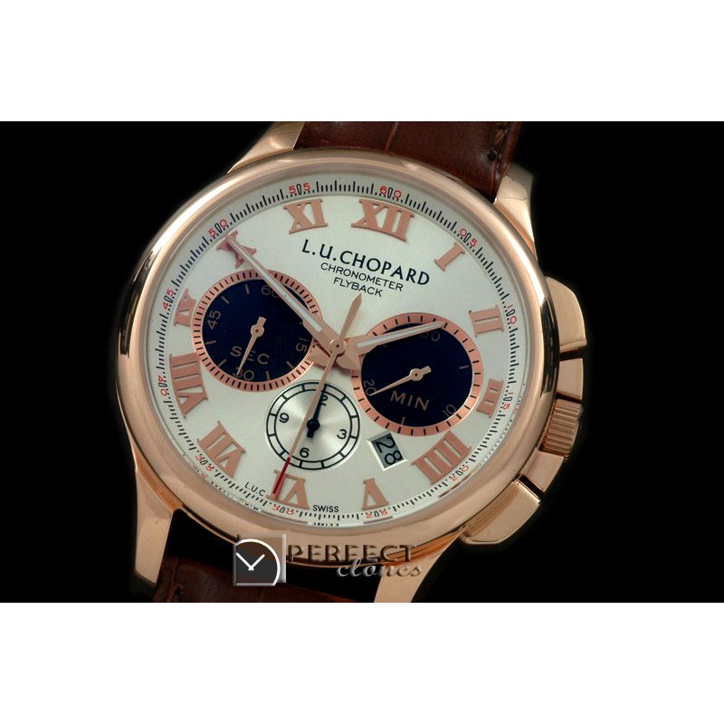 CPLUC10036 LUC Chronograph RG/LE White Asia 2813