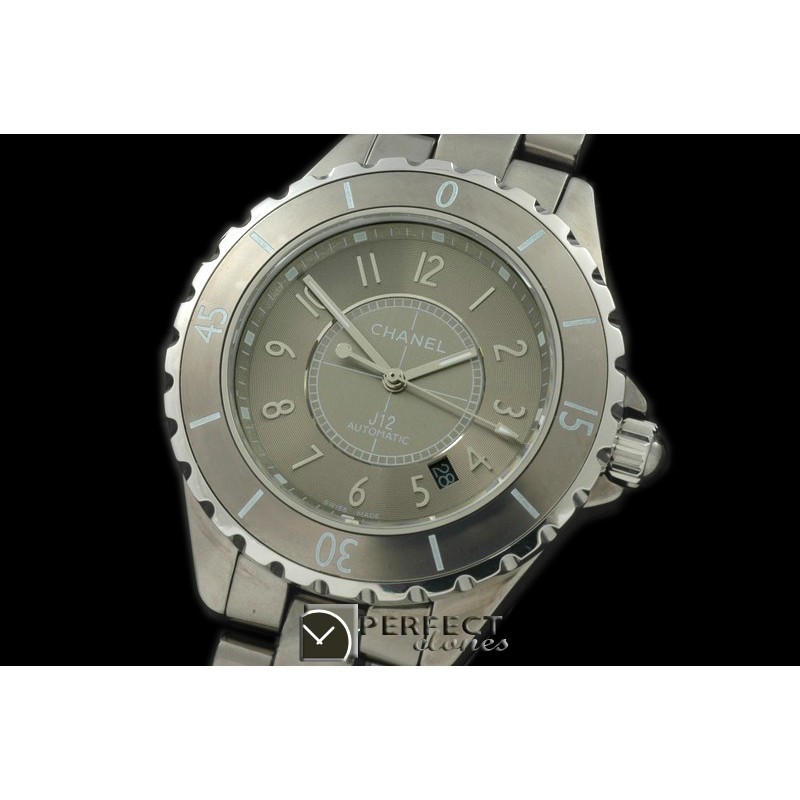 CHA-CM-4003 J12 Chromatic XL TI/CER Grey Asian 2813 21J