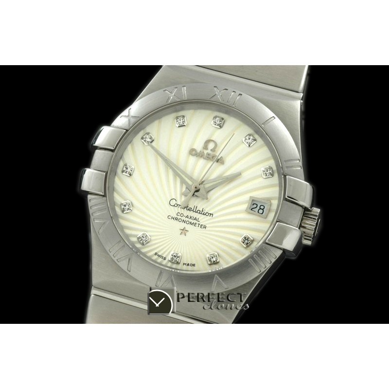 OMCO00711 Double Eagle Midsize Auto SS/SS White Diam Asian 2813