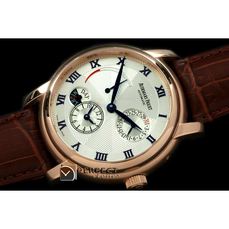 APJA01026 Jules Audemars Reserve/Duo Time RG/LE White Asian 23J