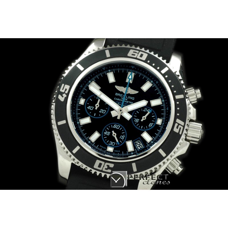BLSF01022 Superocean Abyss Chrono SS/RU Black/Blue Jap OS2Qtz