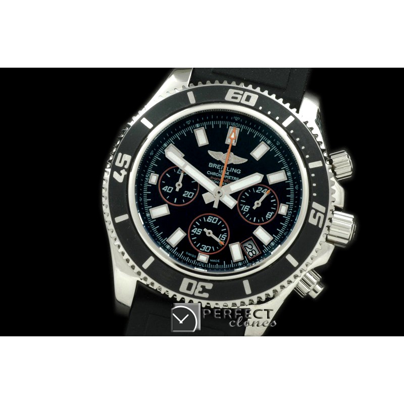 BLSF01024 Superocean Abyss Chrono SS/RU Black/Orange Jap OS2Qt