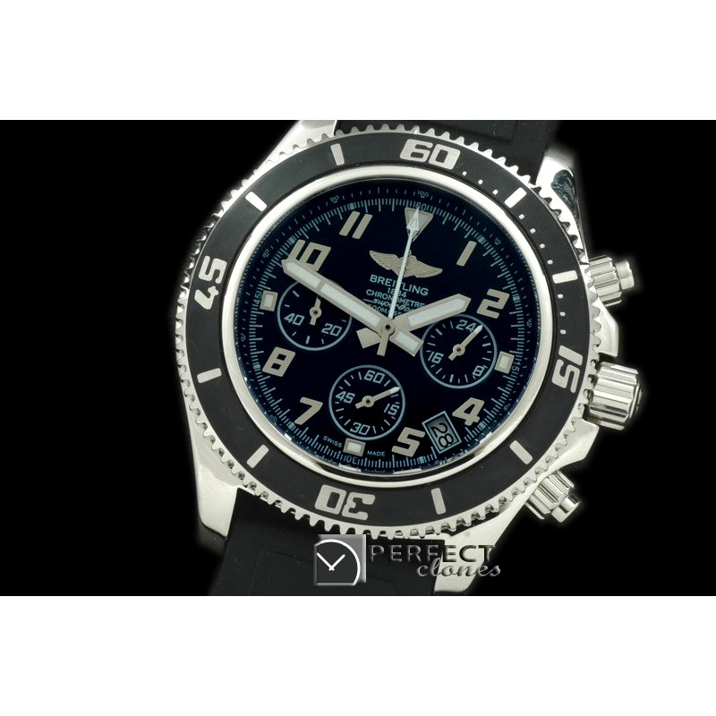 BLSF01026 Superocean Abyss Chrono SS/RU Black/White Jap Num OS20
