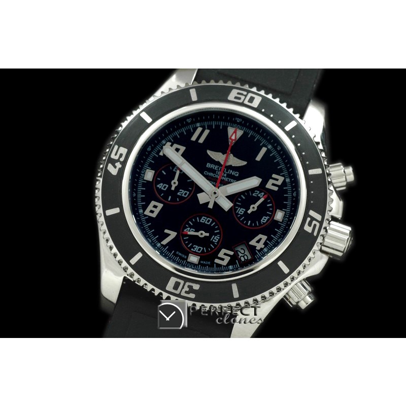 BLSF01028 Superocean Abyss Chrono SS/RU Black/Red Jap Num OS2Q