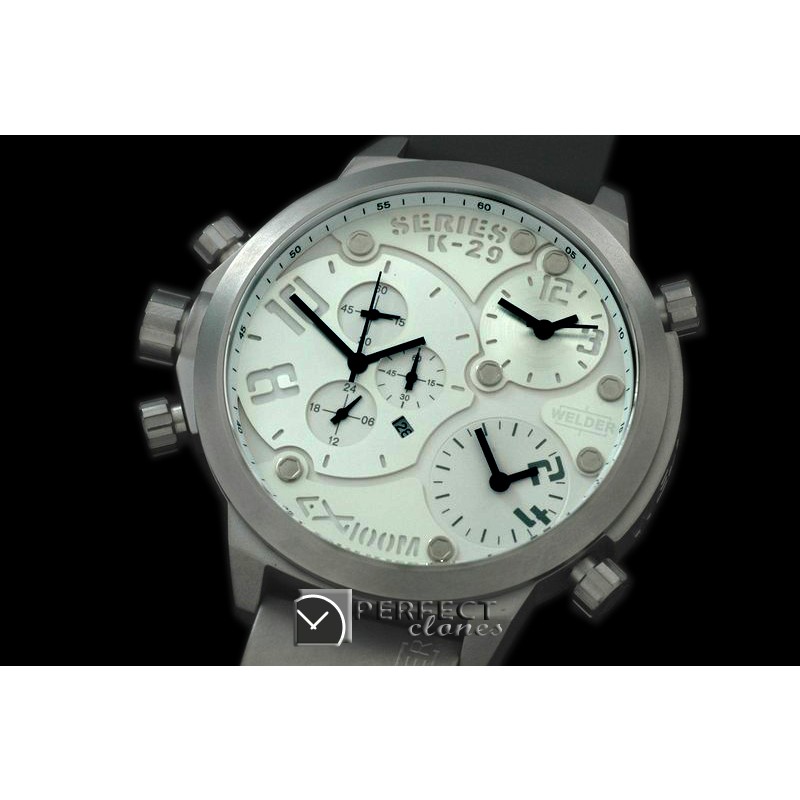 WLD10001 K29 Triple Side Time SS/RU White 3 x Jap Qtz