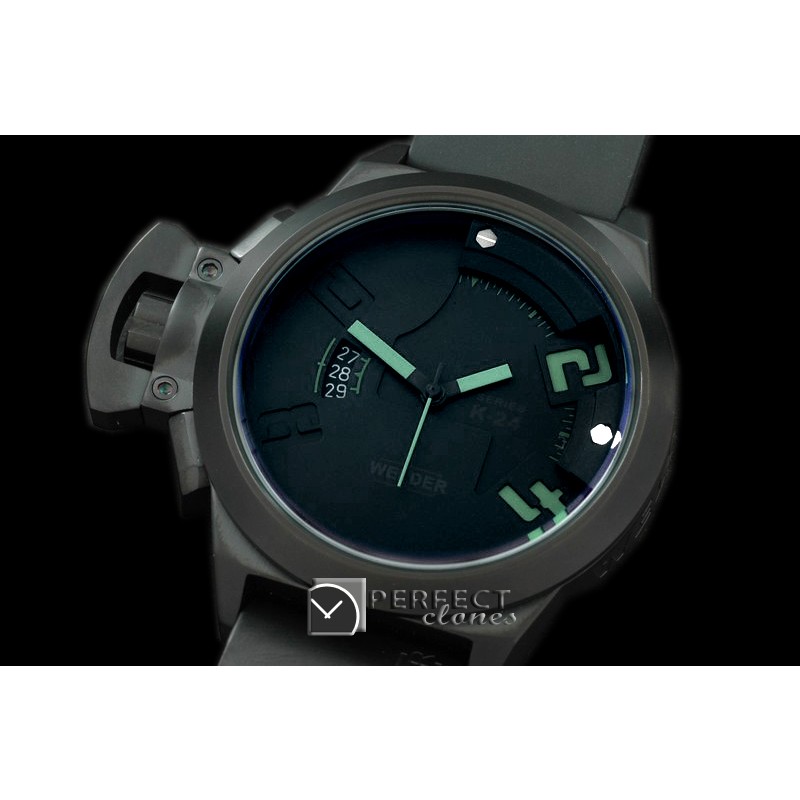 WLD50035 K24 Automatic PVD/RU Black/Green Asian 2813