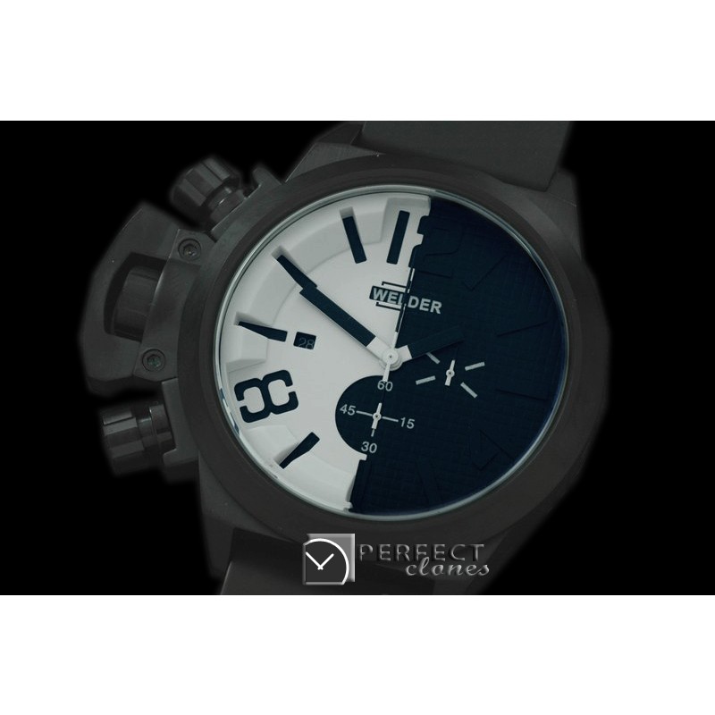 WLD40031 K24 Chronograph PVD/RU Black/White Jap Qtz