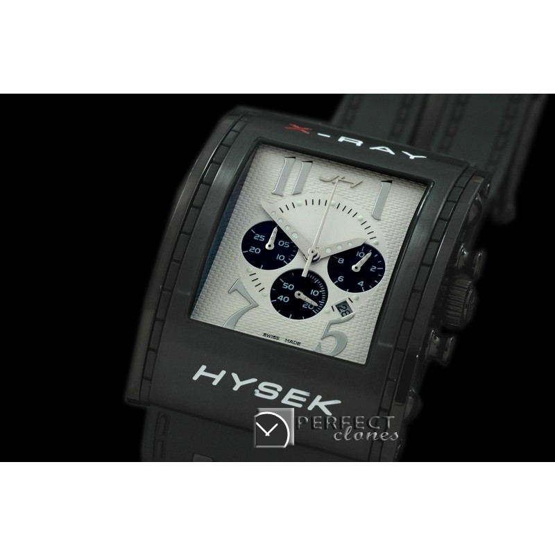 HY01011 X Ray Chronograph PVD/RU White Jap Quartz