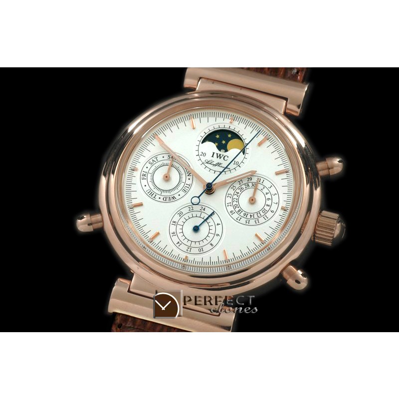 IWDV00111 Da Vinci Perpetual Calendar SS/LE White Asia 21J