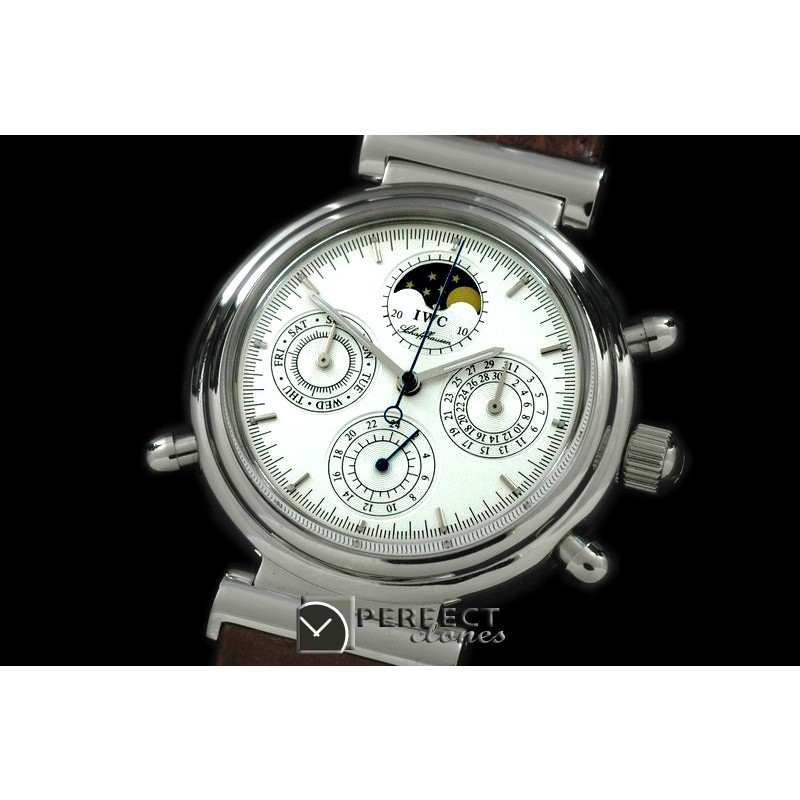 IWDV00101 Da Vinci Perpetual Calendar SS/LE White/Silver Asia 21