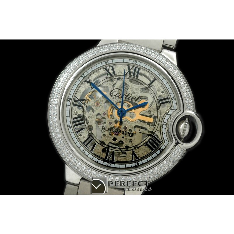 CARBA10042S Ballon Bleu de Cartier SS/SS Skeleton Dial Asian 281