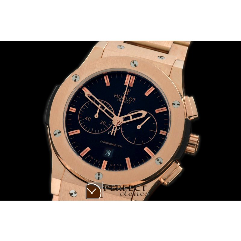 HBFSC10012A Classic Fusion Chrono RG/RG Black Jap Quartz
