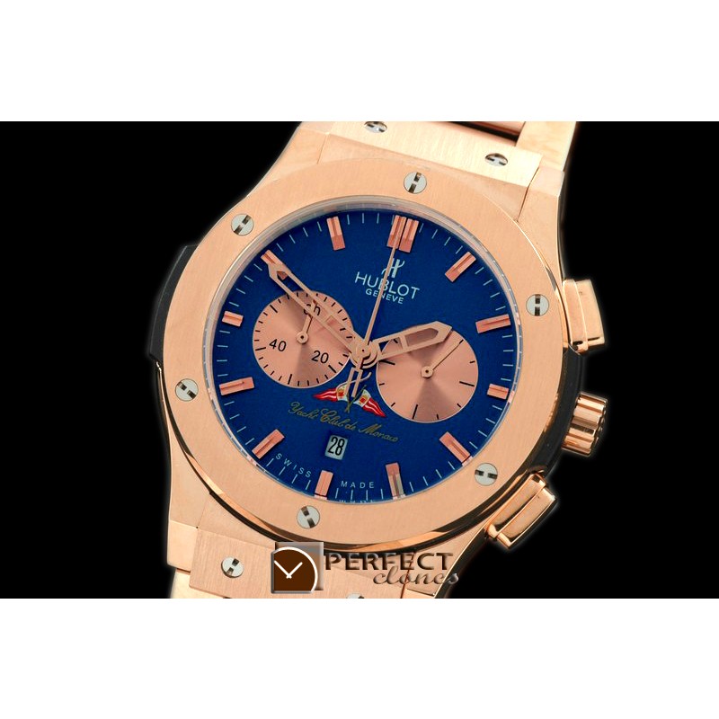HBFSC10013A Classic Fusion Chrono RG/RG Blue Jap Quartz