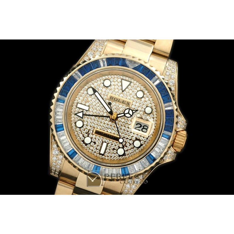 RLGF01015 FG/Diam Anni GMT SS Diam Swiss Eta 2836 GMT Hand Ind