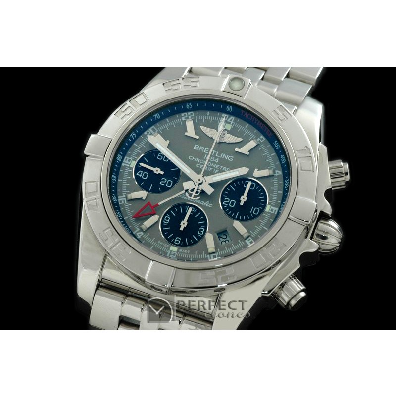 BLB01G-10003 Chronomat B01 GMT SS/SS Graphite Sticks A-7750