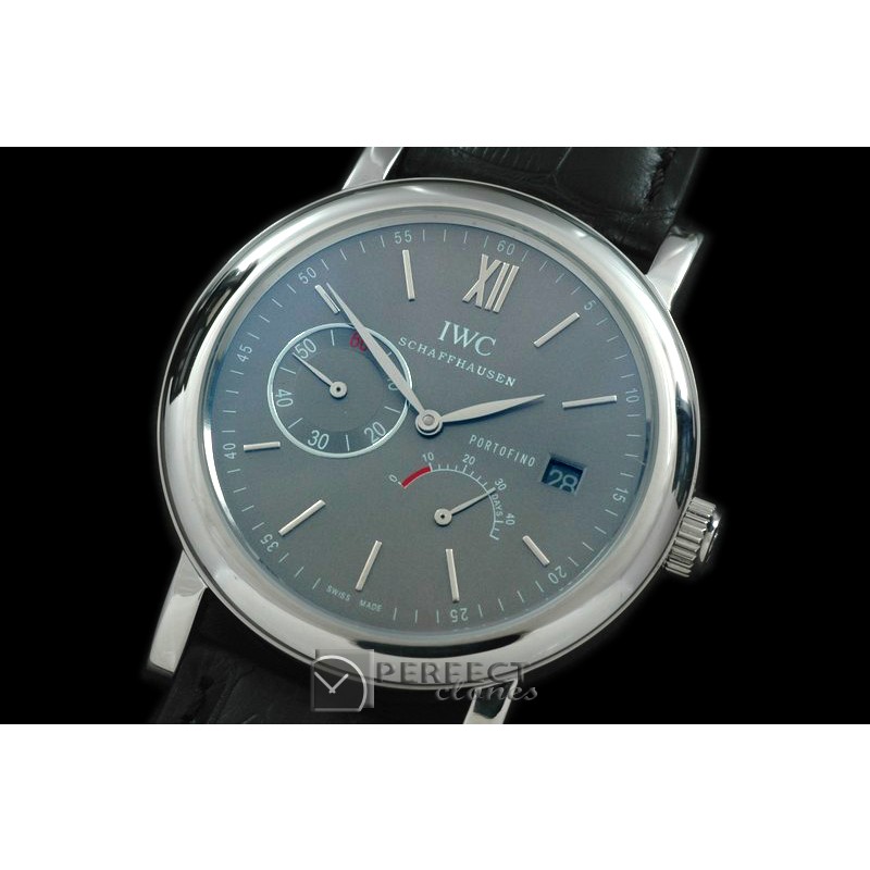 IWPT00102 Portofino Power Reserve SS/LE Grey Asia SG 35J