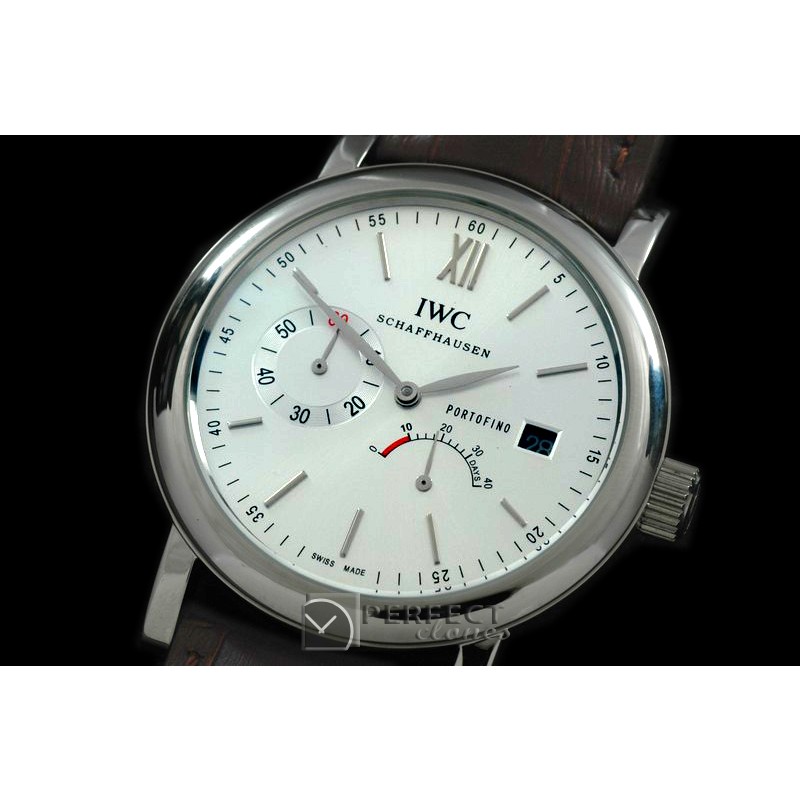 IWPT00101 Portofino Power Reserve SS/LE White Asia SG 35J