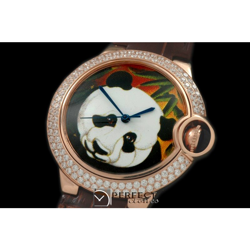 CARBA00585 Ballon Bleu de Cartier Mid Porcelian RG/LE "Panda"