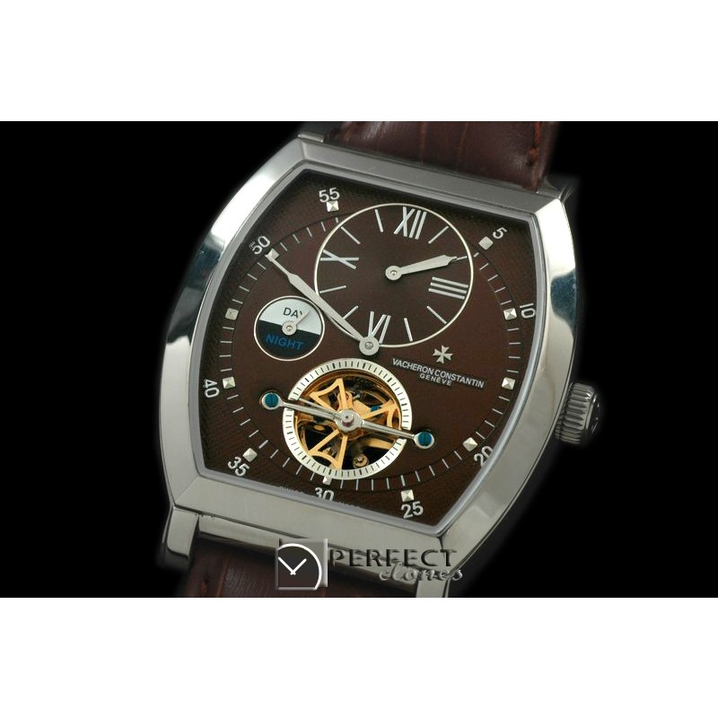 VCM00133 Malte Regulator Tourbillon SS/LE Brown Dial Asian 2813