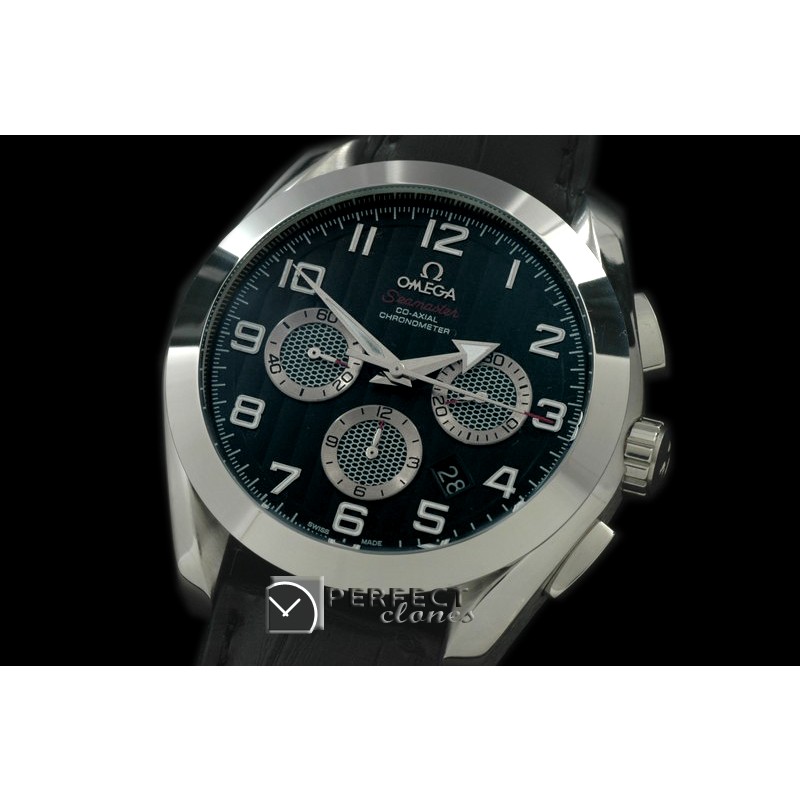 OMAT11002 Aqua Terra Chrono SS/LE Black Asian 2813