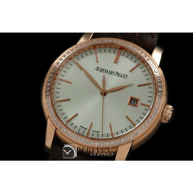 APJA00106A Jules Audemars Classic Auto RG/Diam White Eta 2824-2
