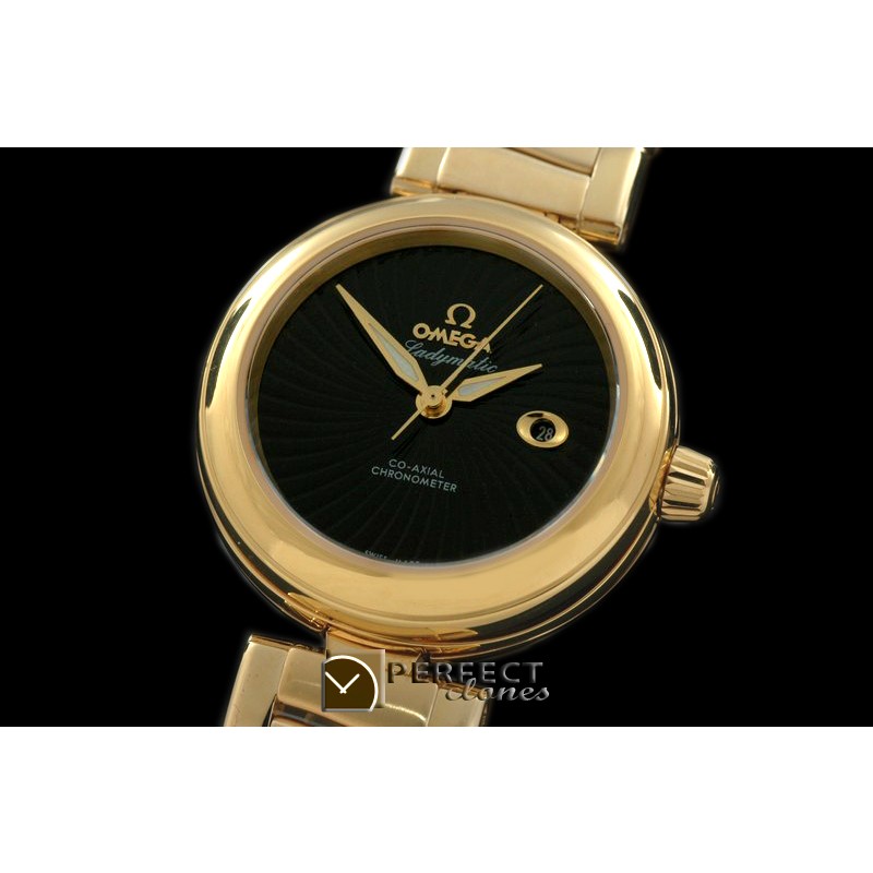 OMDEM00114 Deville Ladymatic Mid YG/YG Blk A-2836