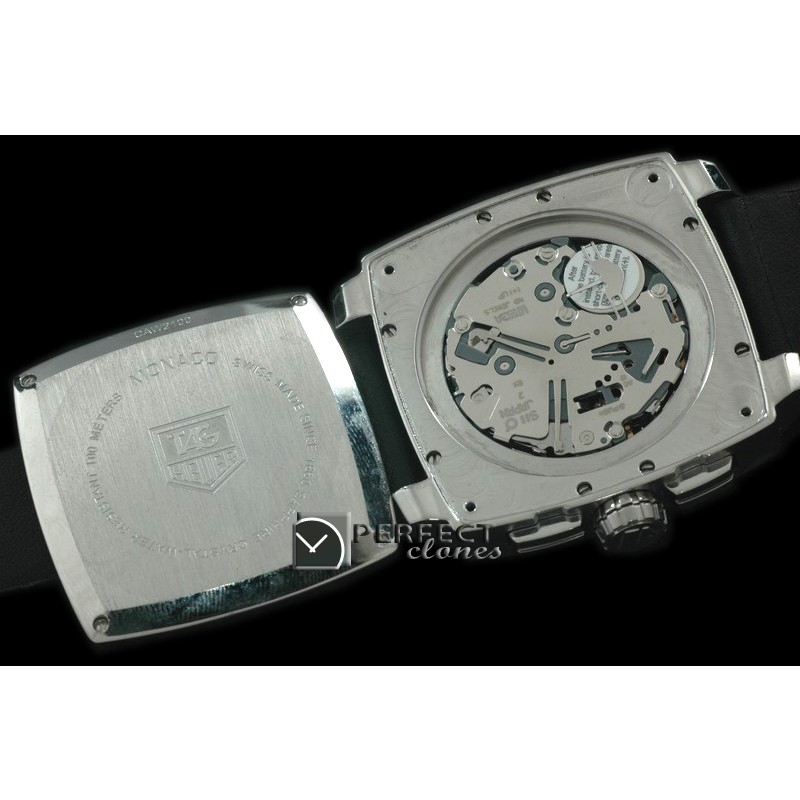 TGMG10003 Monaco Mikrograph SS/LE Black-R Jap Qtz