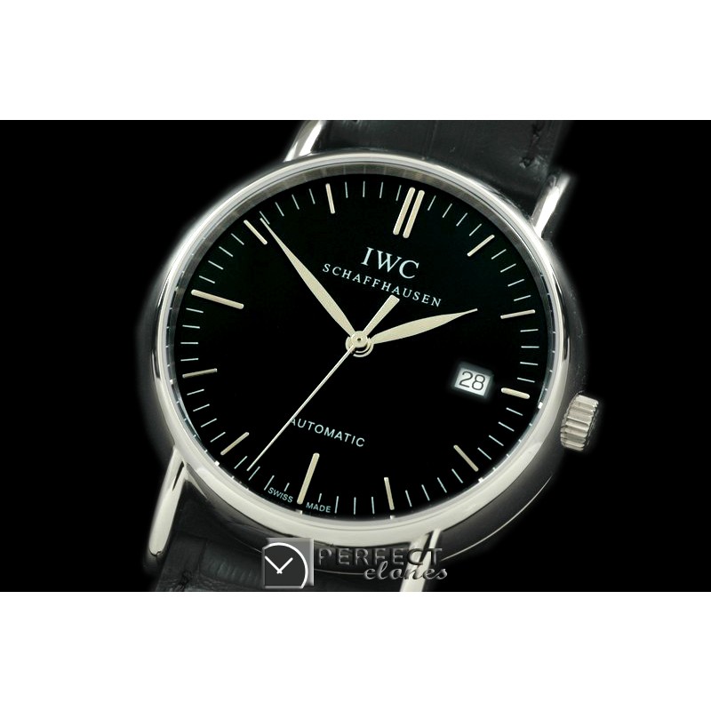 IWPT01003 Portofino Automatic SS/LE Black Asia 2892