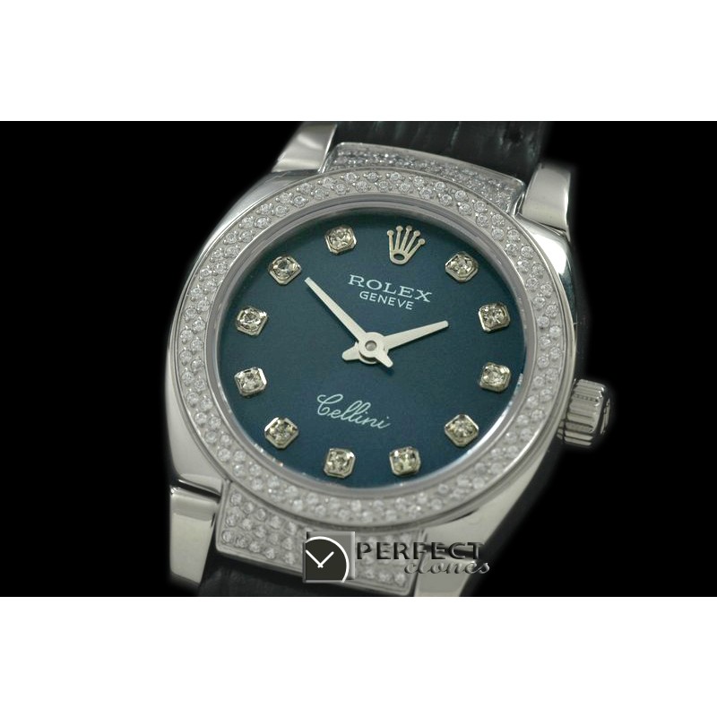 RLCM00119DL Ladies Mini Cellini SS/LE Blue Diam Swiss Quartz