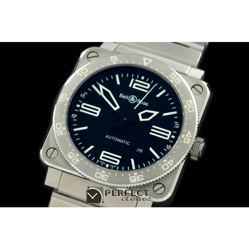 BR03TA-01011S BR03 Type Aviation SS/SS Black Asian Eta 282