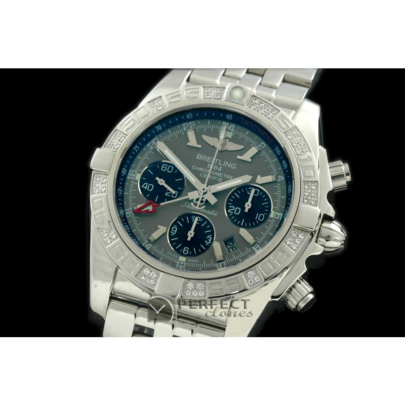 BLB01G-10003D1 Chronomat B01 GMT SS/SS Graphite Sticks A-7750