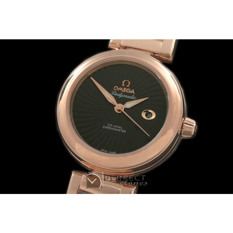 OMDEM00174 Deville Ladymatic Mid RG/RG Blk 2813 21J