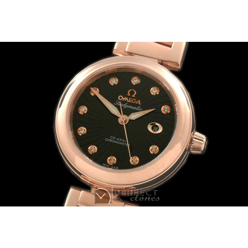 OMDEM00122 Deville Ladymatic Mid RG/RG Blk A-2836