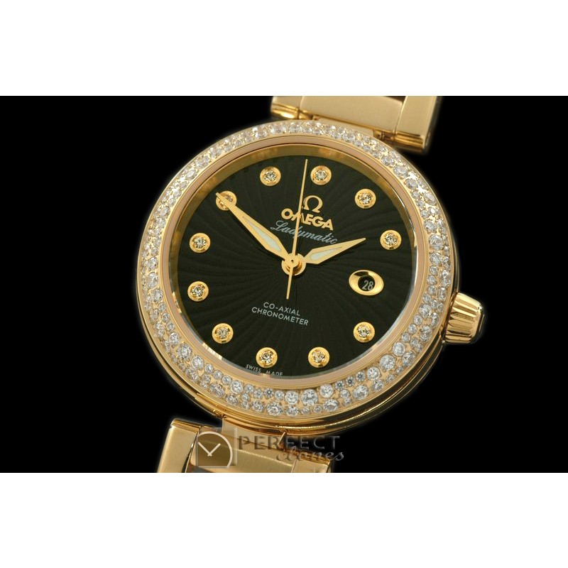 OMDEM00112D Deville Ladymatic Mid YG/YG Blk A-2836