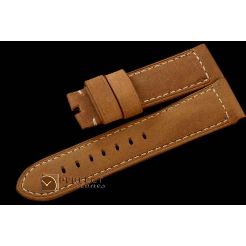 PNA00118 24/24 Assolutamente Suede/Calf Tan Strap for 44mm