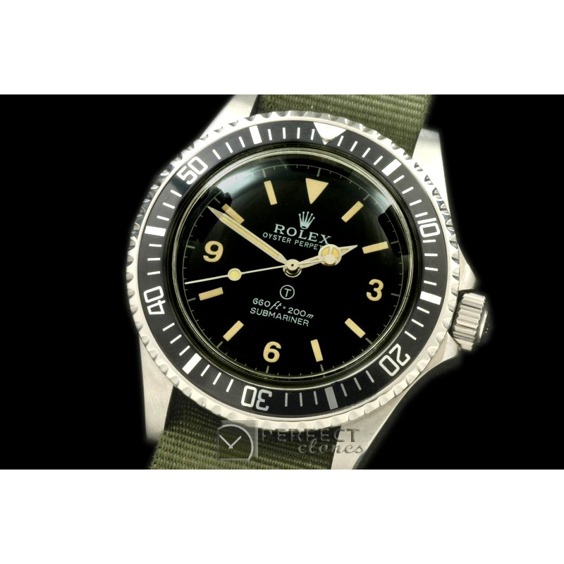 RLSV01114N Vintage 5512 No Date Military Sub Asia 2813 21J