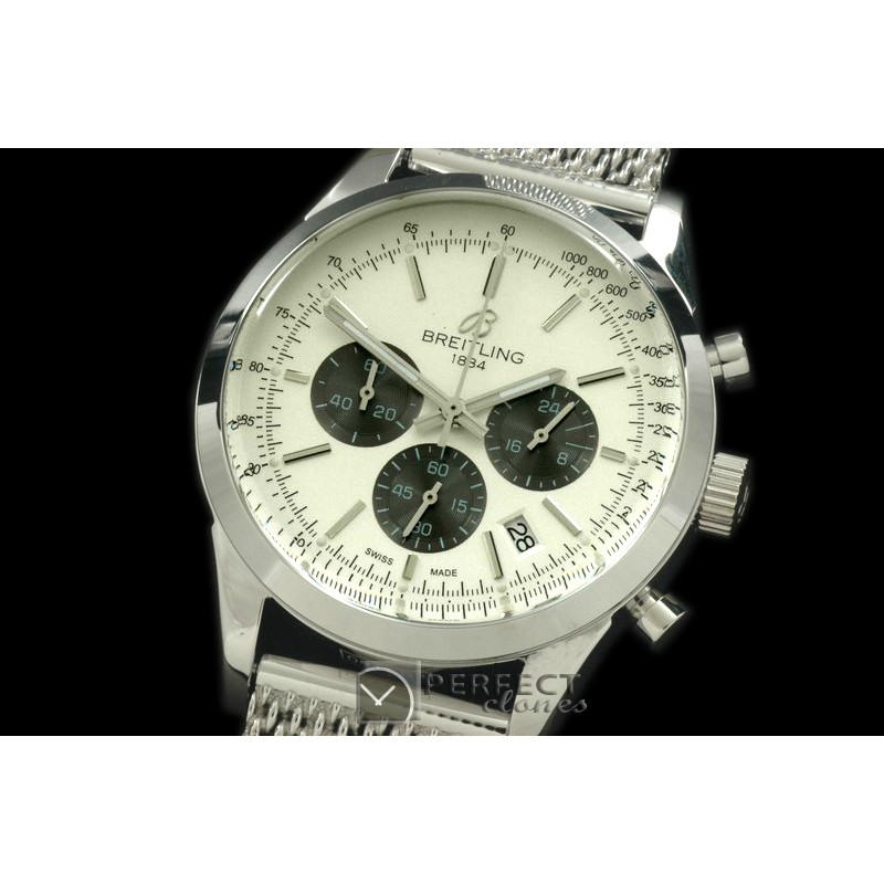 BLT10006M TransOcean Chrono SS/SS White Jap OS2Qtz