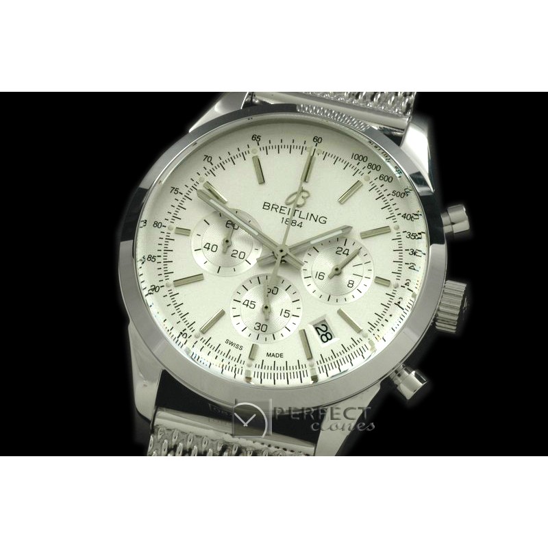 BLT10001M TransOcean Chrono SS/SS White Jap OS2Qtz
