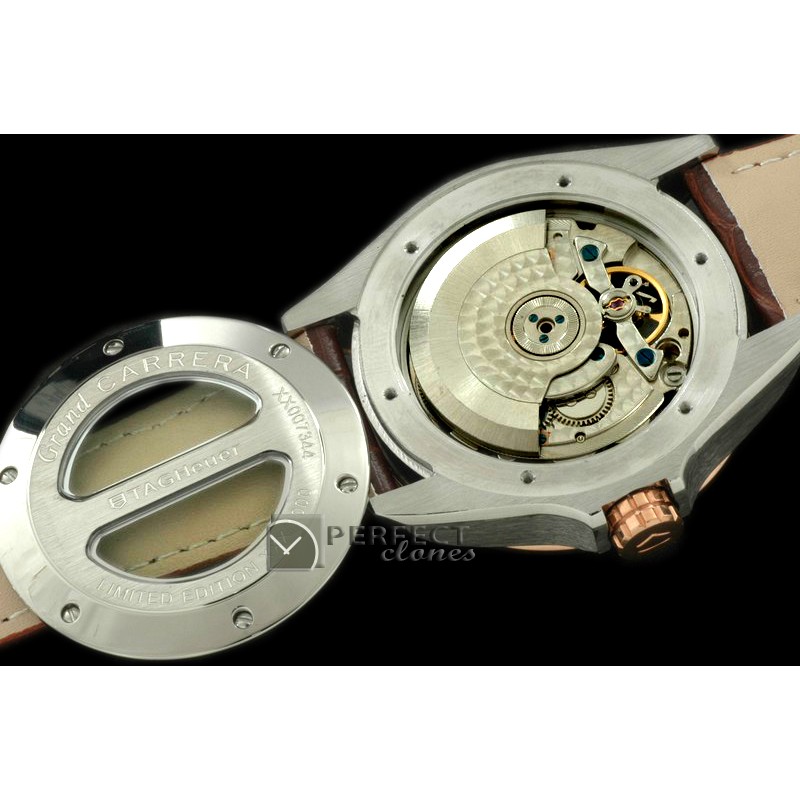 TGCA20013 Grand Carrera Big Date Auto SS/RG/LE Brown A-2813
