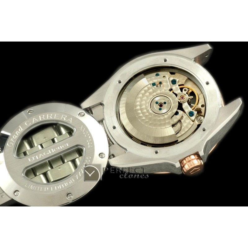 TGCA20012A Grand Carrera Big Date Auto SS/RG Black A-2813
