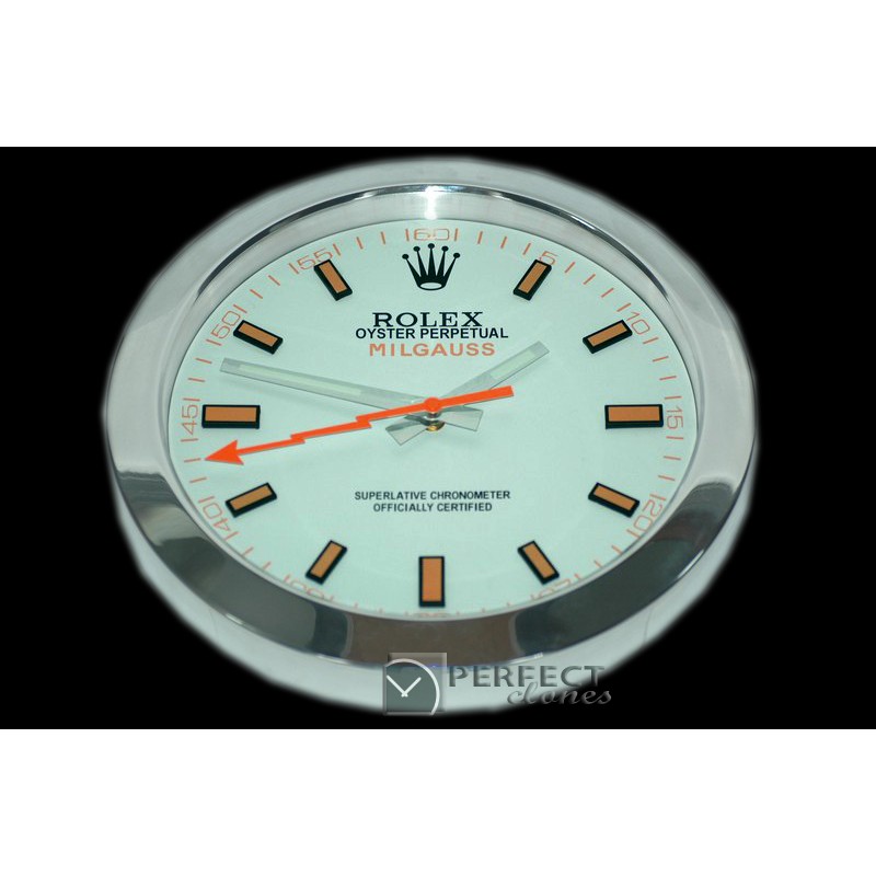 RLDC30002 Dealer Clock Milgauss Style White Jap Quartz