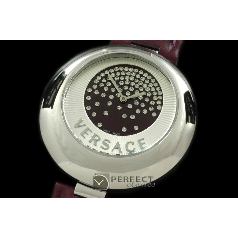 VE01004 Perpertuelle Ladies SS/LE Bungundy Swiss Quartz