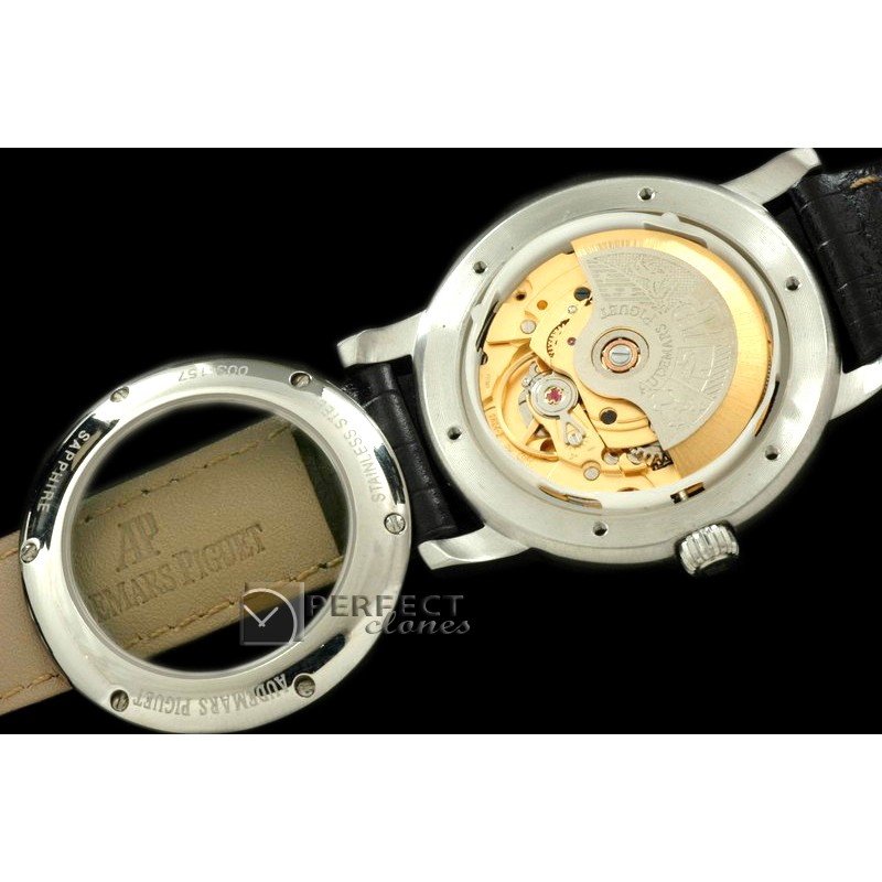 APGL00102 Jules Audemars Globe SS/LE/Diam Black Swiss Eta 2824