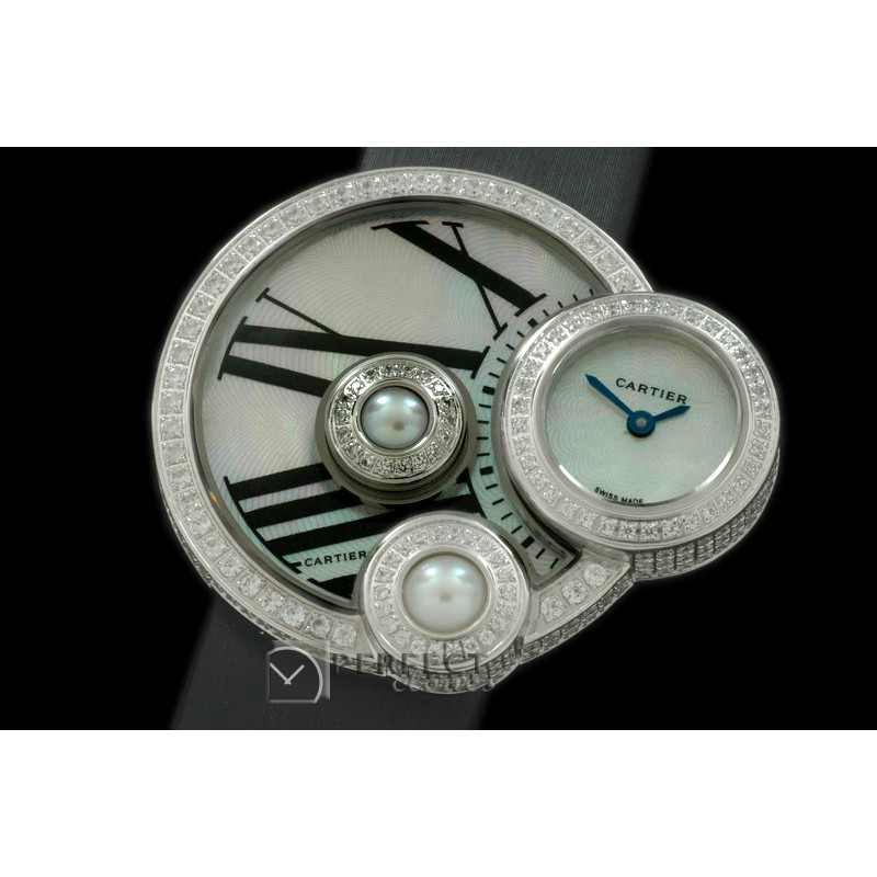 CARPE10001D Perle De Cartier SS/ST/Diam White Swiss Quartz